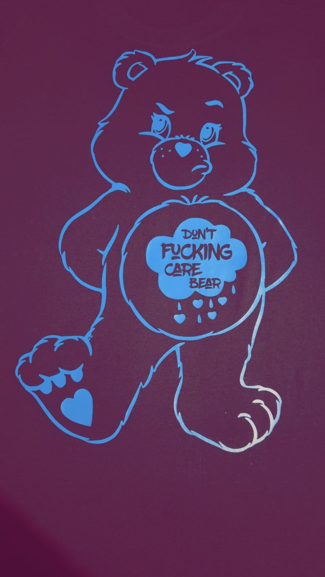 DON’T FUCKING CARE BEAR HOODIE